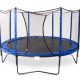 A SoftBounce Trampoline with safety net enclosure against a white background