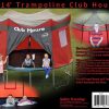 14 foot red trampoline club house