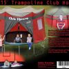 15 foot red trampoline club house
